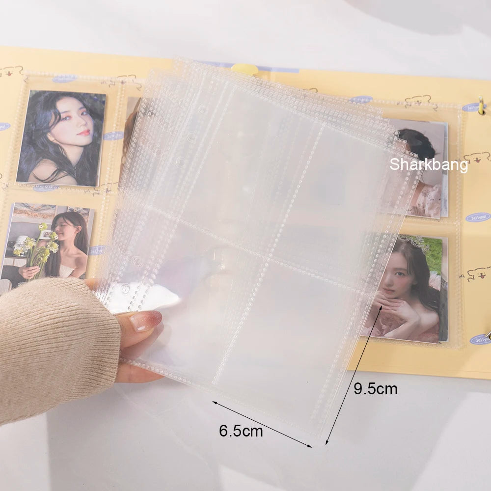 Sharkbang Designed A5 Binder Hard Cover Ring Collect Book Journal Refills Checkerboard Bandage Postcards Sticker Organizer - 