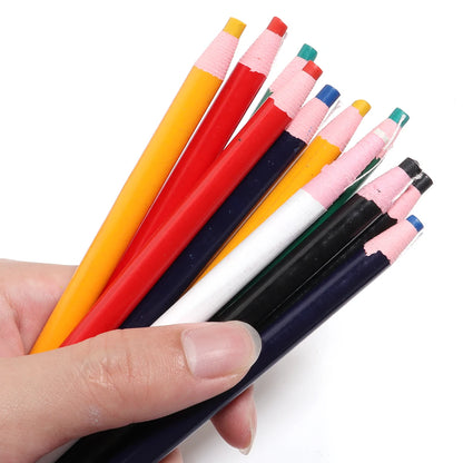 6pcs Multicolor Fabric Cloth Marker Pencils Cut-free Sewing Chalk Tailor Pen for Garment Leather Marking Crayon Sewing Tools