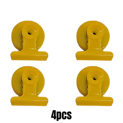 4/16pcs Magnetic Clips Heavy Duty Refrigerator Whiteboard Space-Saving Clip Set for Kitchen Office Photo Displays Holder Deco