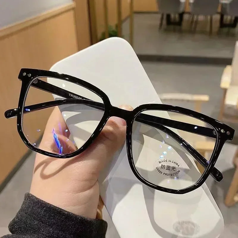 Vintage Transparent Computer Glasses Frame Women Men Anti Blue Light Square Eyewear Blocking Glasses Optical Spectacle Eyegla