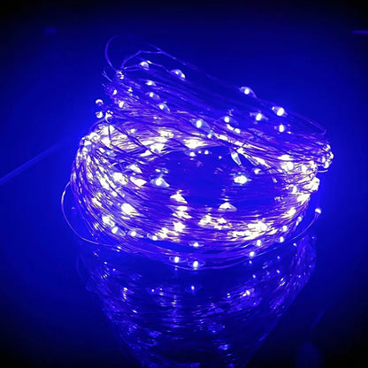 With Battery LED String Lights Copper Silver Wire Garland Light Fairy Lights Party Decoration for Christmas Wedding 1/2/3M - 