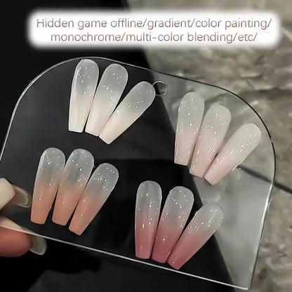 Four in One Patting Glue, Popular Nude Color Patting Glue with 4 Colors, Multifunctional for Gradient Color Printing and Powd