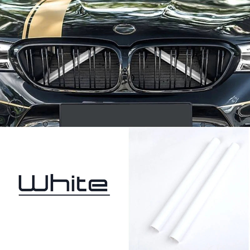A Pair Car Front Grille Trim Strips For BMW F30 F31 F32 F33 F34 F36 F20 F21 F22 F23 G29 Car Sport Styling Decoration Accessor