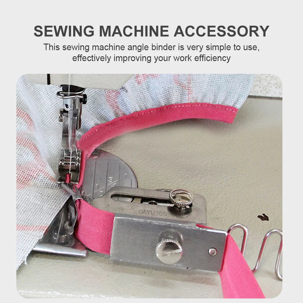 Bias Binder for Sewing Machine Metal Binding Device with Smooth Iron-Fold Function Sewing Machine Accessory for Taped Fabric
