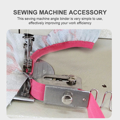Bias Binder for Sewing Machine Metal Binding Device with Smooth Iron-Fold Function Sewing Machine Accessory for Taped Fabric