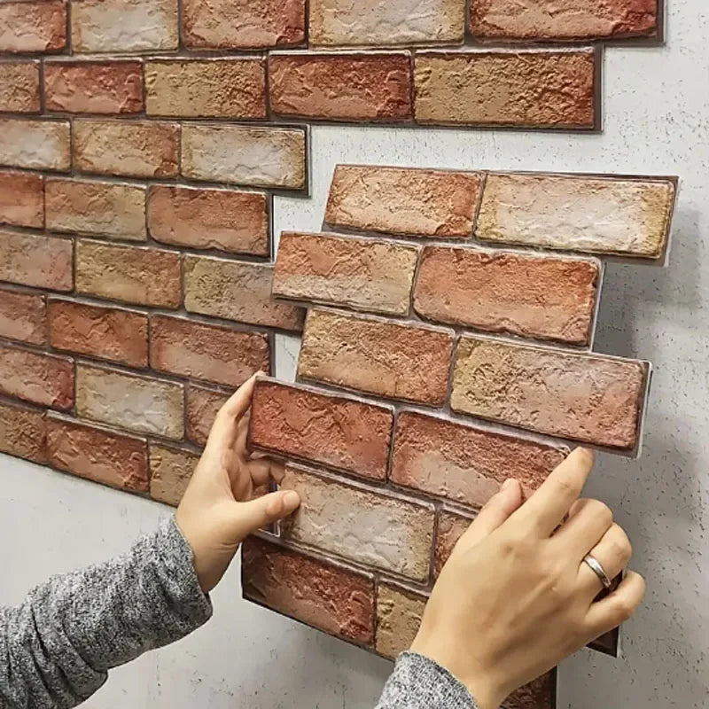 Transform Your Home with 10 pcs Decorative 3D Wall Panels - Self-Adhesive, Waterproof & Moisture-Proof Wallpaper for Living R