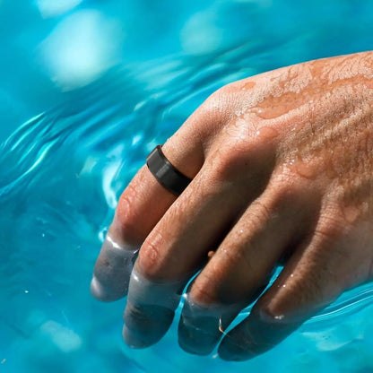 Stainless Steel Rings for Men, Colors: Black Golden Silvery Color, US Sizes 6-13, Men's Simple Band Rings