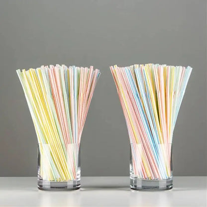 50-3000Pcs Multicolor Kitchen Beverage Straws Rietjes Drinking Straw Cocktail Rietjes Wedding Party Straws Accessories