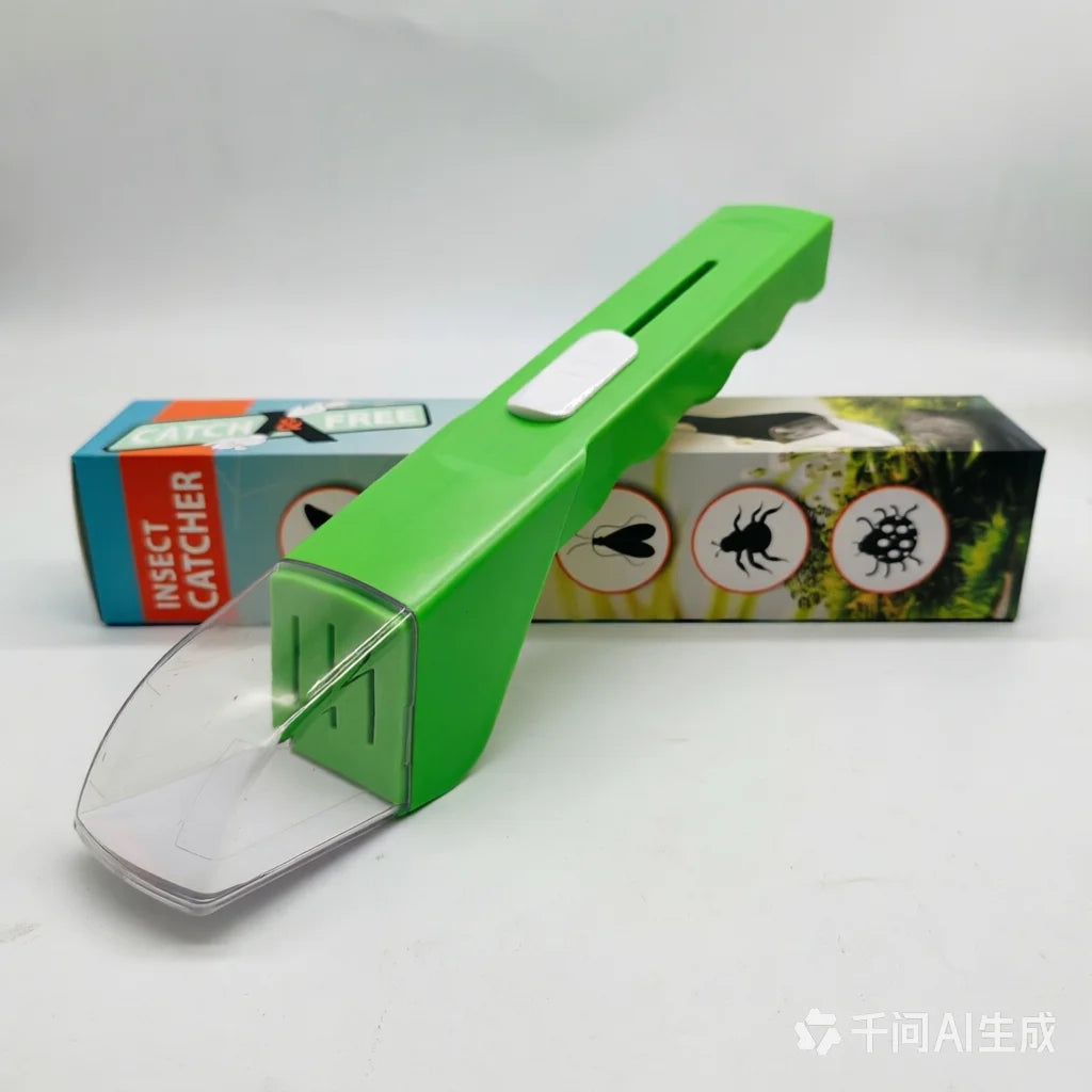 Handheld Insect Catcher for Efficient Spider, Bee, and Insect Trapping at Home - light green