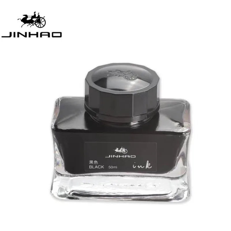 Jinhao Premium 50ml Fountain Pen Ink - Smooth Black/Blue/Blue Black Calligraphy Ink - Ideal for Writing and
