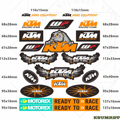 Vinyl For Ktm Motorcycle Sticker Decal - Style 7
