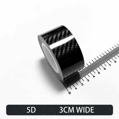 Carbon Fiber Automotive Adhesive Tape Roll Matte Black Protective Car Film Self-Adhesive Film 3D Vinyl Car Film Accessories