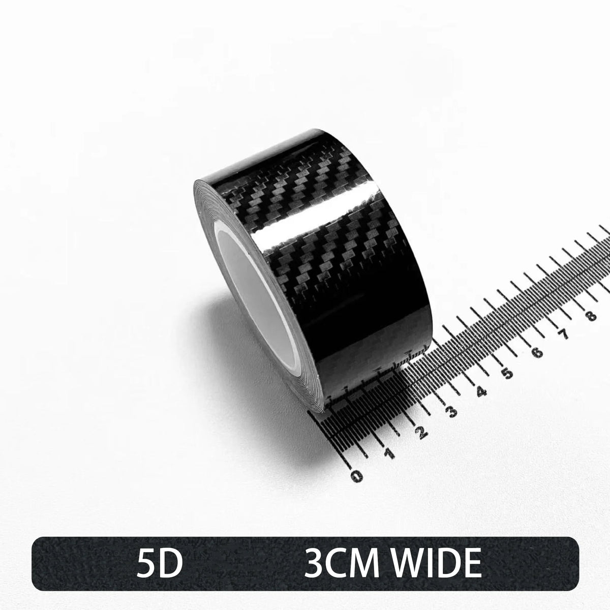 Carbon Fiber Automotive Adhesive Tape Roll Matte Black Protective Car Film Self-Adhesive Film 3D Vinyl Car Film Accessories -