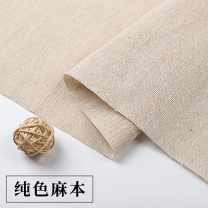 150x50cm/150x500cm Cotton Linen Fabric Greige For Embroidery Practice Fabric Decoration Cloth Handmade DIY Sewing TJ20577