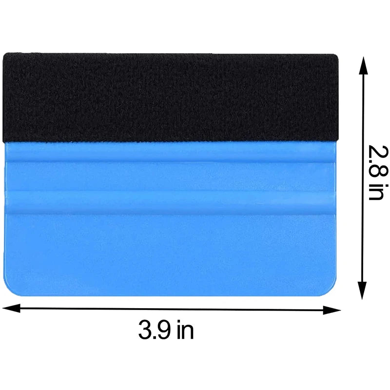 1-4 Pcs Car Film Scraper Vinyl Wrap Film Card Squeegee Auto Foil Wrapping Suede Felt Scraper Car Styling Sticker Accessories