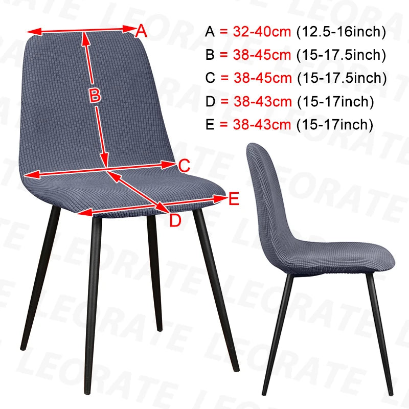 Higher Quality Velvet Chair Cover 1/2/4/6 pcs Stretchable Chair Cover For Dining Room 2 Type of Fabrics Chair Slipcover For H