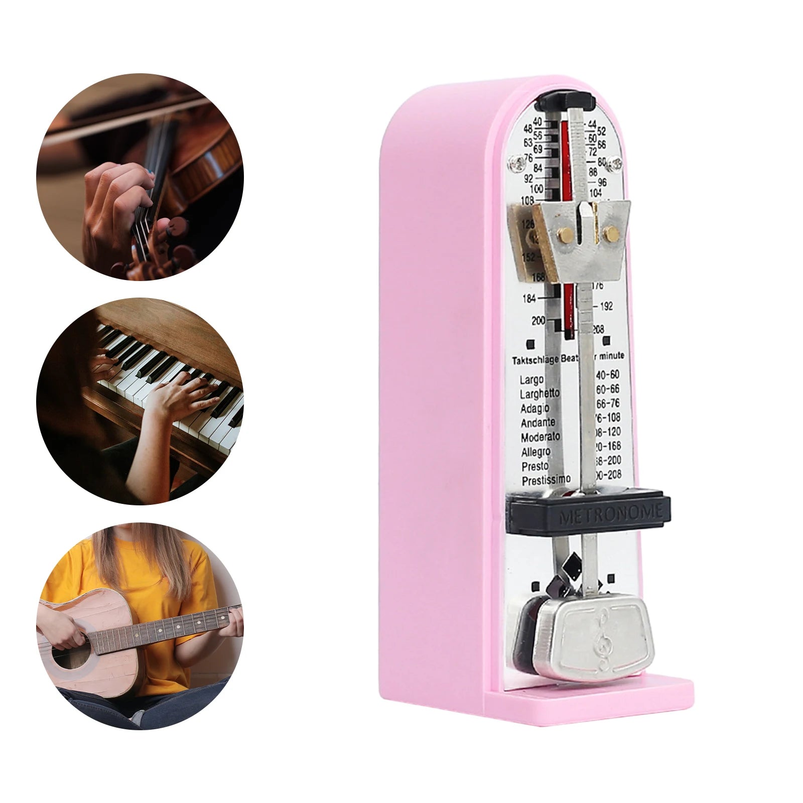 Mechanical Metronome Digital Counting Universal Metronome for Piano Guitar Bass Ukulele Drum Violin Saxophone