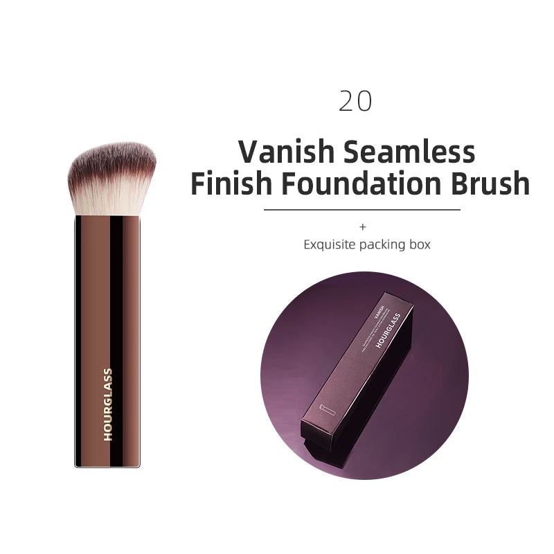 Hourglass Makeup Brushes Powder Foundation Concealer Blusher Bronzer Eye Shadow Eyebrow Eyeliner Sculpting Brush - 20
