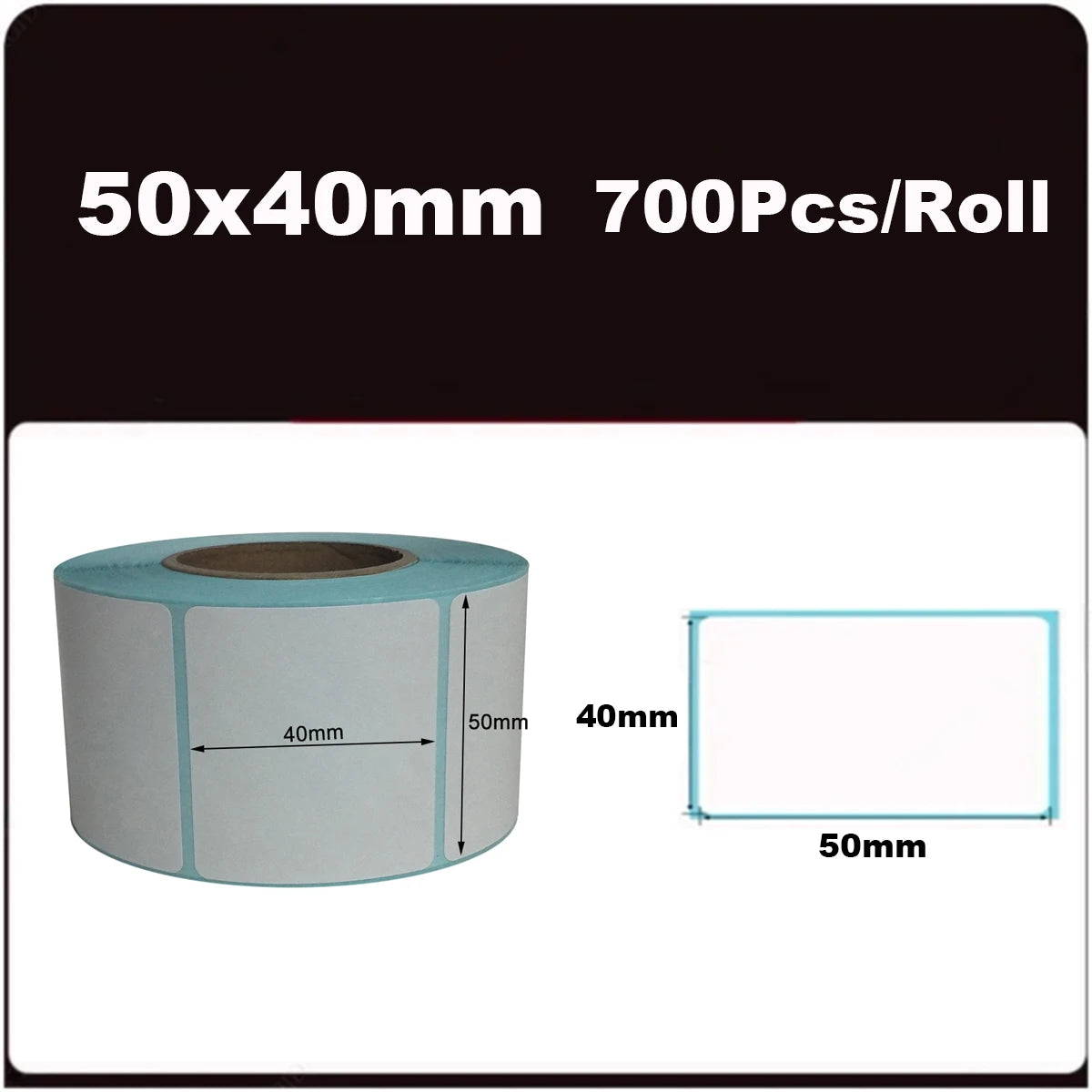 700pcs/Roll 40*20/40*30/50*30mm Print Supplies Thermal Label Sticker Paper Waterproof Supermarket Price Blank Label Direct Pr