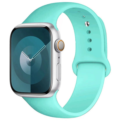 Silicone Band For Apple Watch strap 44mm 45mm 40mm 41mm 42-38mm 45 mm sport bracelet iwatch series 8 7 6 5 4 3 SE 9 Ultra 2 4