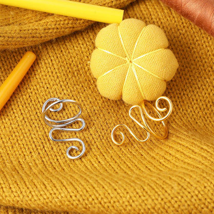 Crochet Rings, Adjustable Metal Finger Loops, Yarn Guidance Tools, Tangle Prevention Accessories, Smooth Finish for Crafters