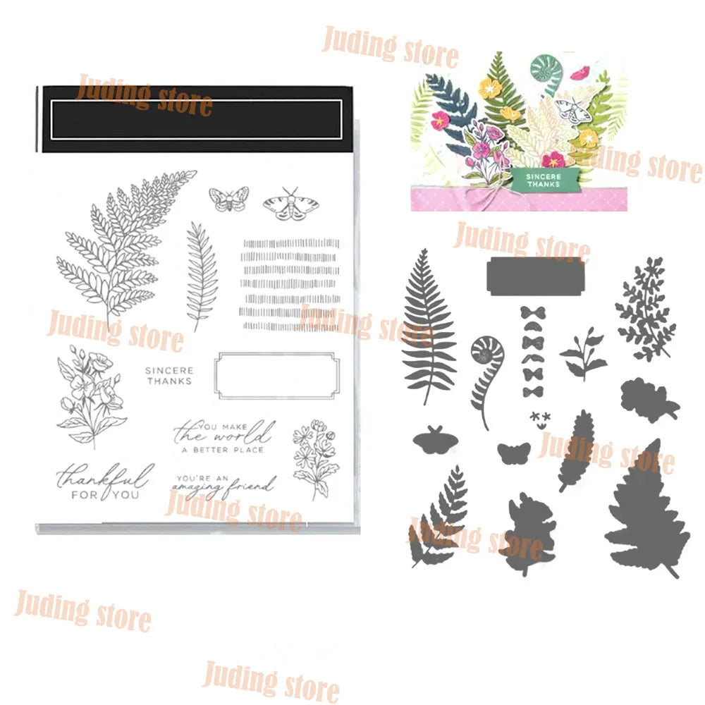 Butterfly Friends 2026 New Clear Stamps And Cutting Dies In French German For Scrapbook Stamping Dies Blessing Of Cards Craft