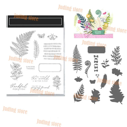 Butterfly Friends 2026 New Clear Stamps And Cutting Dies In French German For Scrapbook Stamping Dies Blessing Of Cards Craft