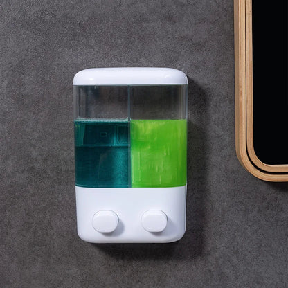 500/1000ML Wall Mounted Soap Dispenser Manual Press Soap Dispenser Shampoo Shower Gel Container Bottle Bathroom Liquid Dispen