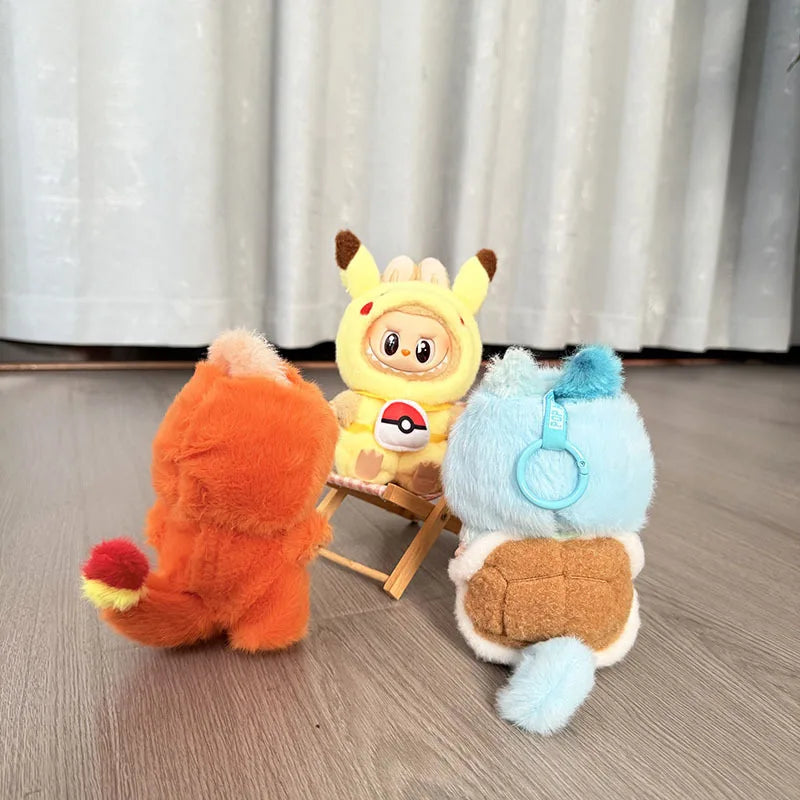 4 Styles for Labubu Clothes Pokemon Pikachu Set Role-playing Costume, Animated Characters, Labubu Accessories (No Dolls)