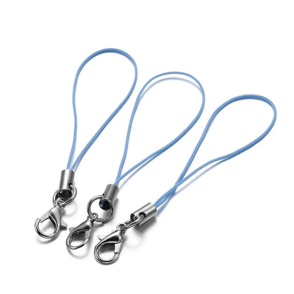 20/50/100Pcs Lanyard Lariat Strap Cords Lobster Clasp Rope Keychain Hooks Mobile Set Charms Keyring Pendant Key Ring Accessor