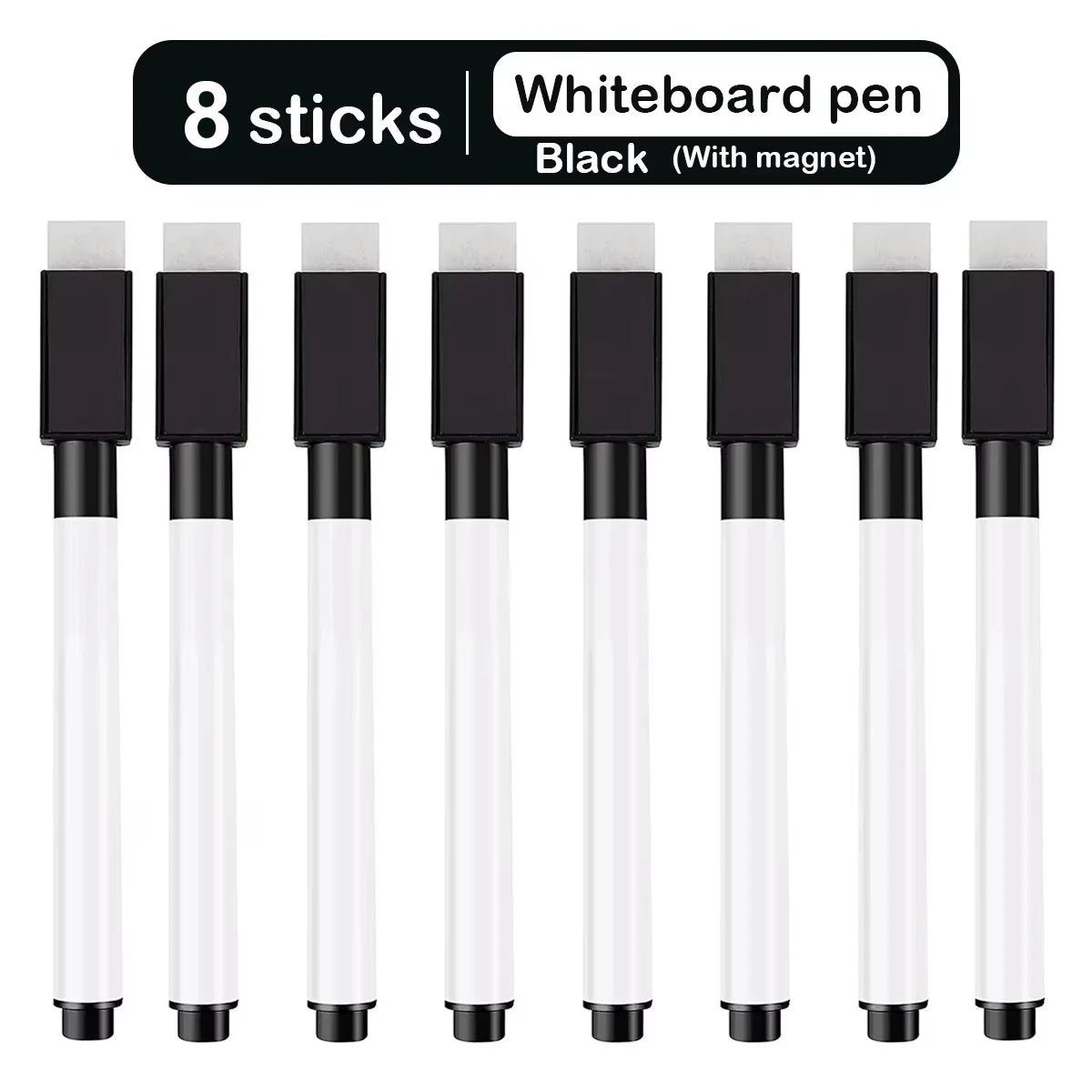 Magnetic Erasable Whiteboard Pen Color Options Blackboard Note Numbering Stationery Office Teaching Supplies for Classroom Us