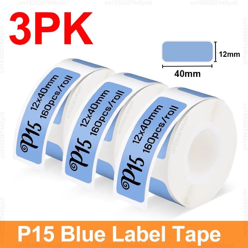 P15 Thermal Label Printer Similar as D11 D110 D101 Marklife P15 Mini Label Maker Handheld Label Machine with Adhesive Label T