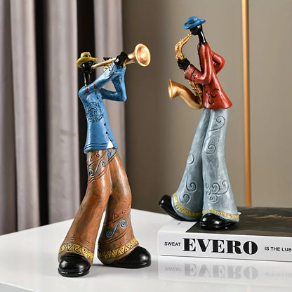 Creative American Band Decoration Musical Instrument Model Living Room Porch Study Nordic Arts And Crafts Statue Sculpture Ho