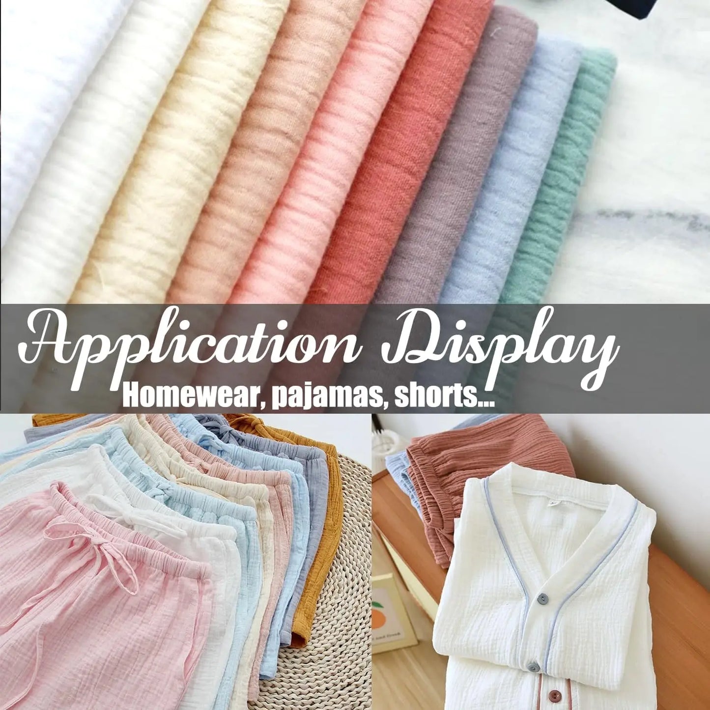 Double Gauze Cotton Fabric 100% Cotton for DIY Craft Sewing Material Dress Towel Bedding Sets Cheesecloth Table Runner Fabric