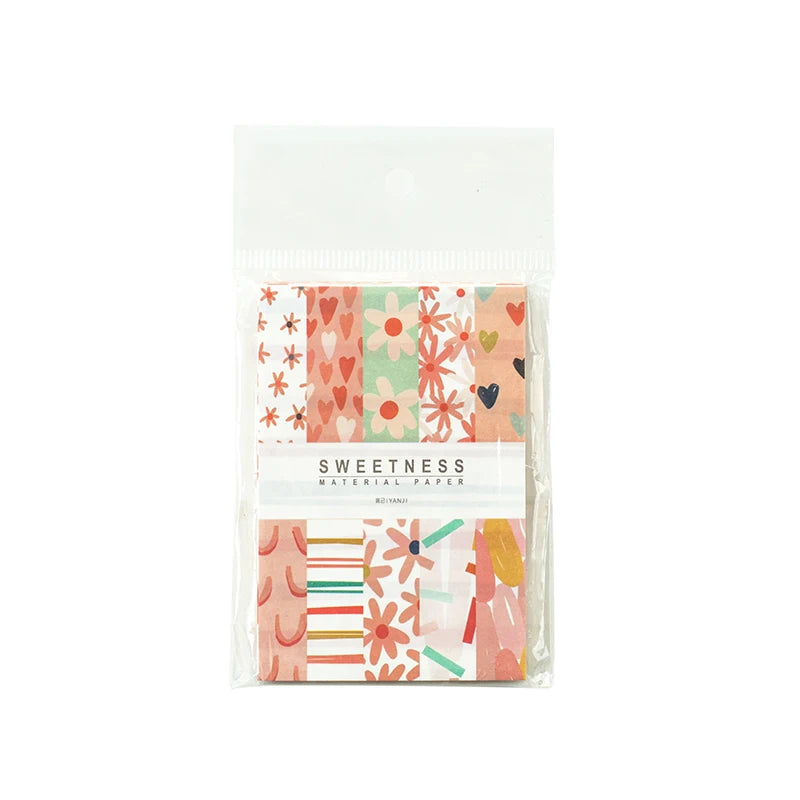 50 Pcs Kawaii Ins Paper Card DIY Decoration Idol Photocard Scrapbooking Diary Background Collage Material Paper Stationery