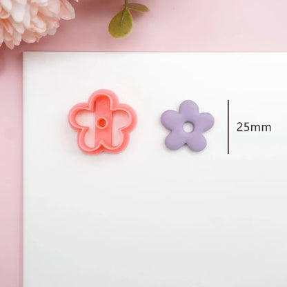 Flowers/Love Soft Ceramic Earring Mold Polymer Clay Cutter DIY Handmade Jewelry Pendant Quick Modeling Cutting Ceramic Tool -