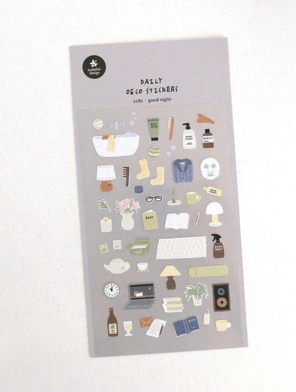 Korean Suatelier Stickers Cute Home Style Scrapbooking DIY Junk Journal Diary Stationery Deco Sticker Handiwork Craft Supplie