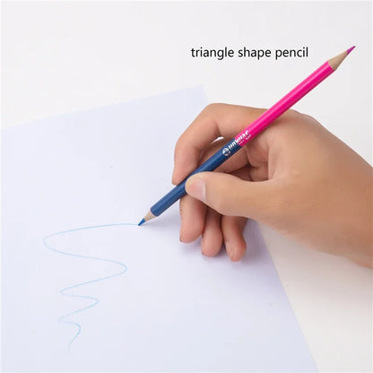 24 Colors Double Headed Pencils for Children Professional Drawing Sketching and Pastel Art Premium Student School Art Supplie