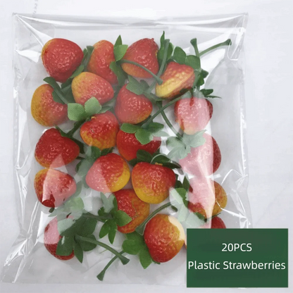 20PCS Multicolor Simulation Fruits Vegetables Plastic Room Decoration Food Model Photography Props DIY Fake Cherry Lemon Pato