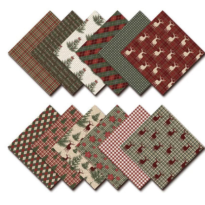 24pcs Junk Journaling Craft Paper Vintage Merry Christmas Scrapbook Paper Assorted Pattern Single-Sided DIY Cardmaking Suppli