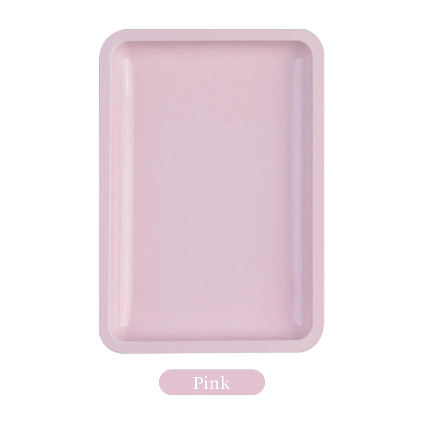 1PC Square Stainless Steel Cosmetic Storage Tray Nail Art Manicure Plate Tweezers Clippers Pens Container False Nails Dish To