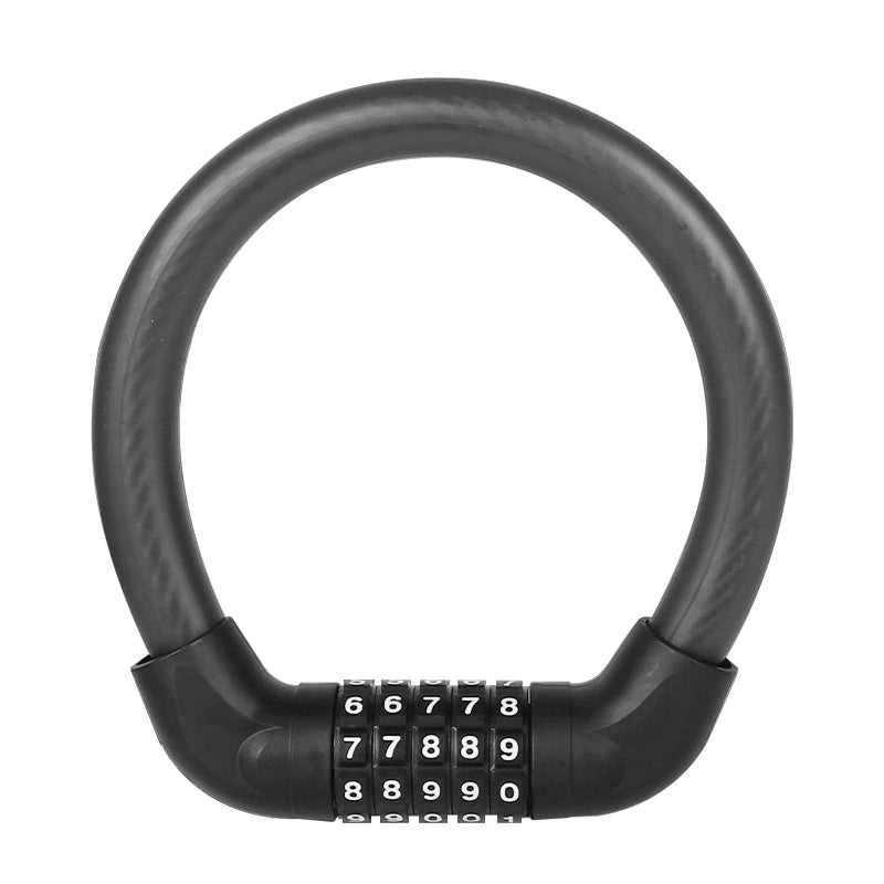 5-Digit Combination Bike Lock - Heavy-Duty Universal Bicycle Lock for Mountain Bike/Scooter/&Motorcycles - Anti-Theft Protect