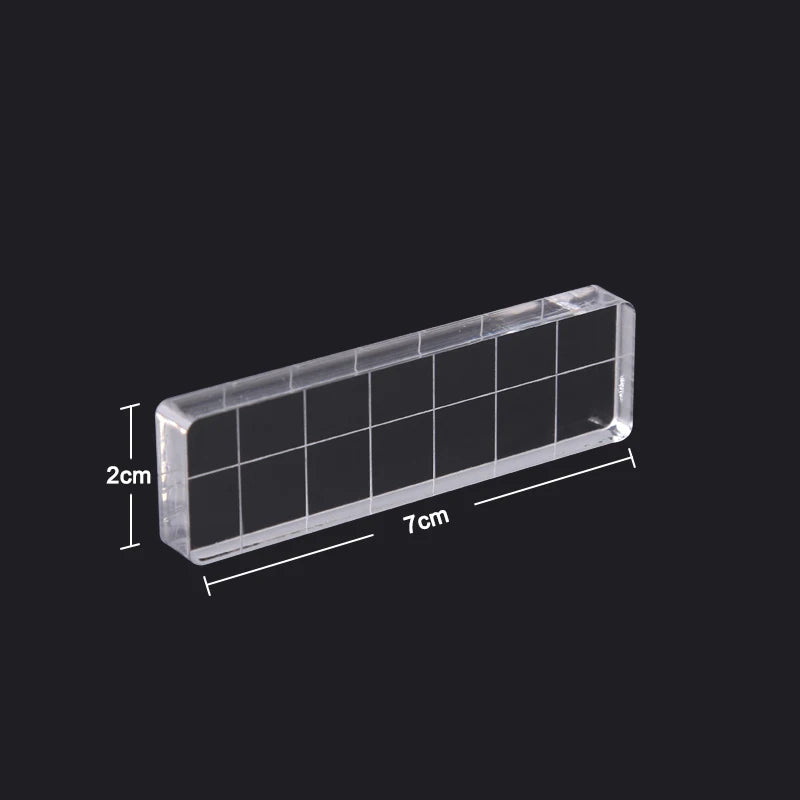 Acrylic Silicone Clear Stamps Block For Scrapbooking DIY Album Cards Decoration Embossing Handle Starter Shape Stamp - 2