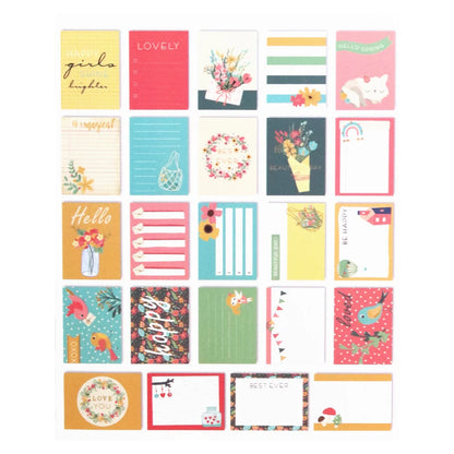 Creative Path Cardboard Journaling Cards Double Sided Printing DIY Crafts Scrapbooking Project Album Journal Card Embellishme