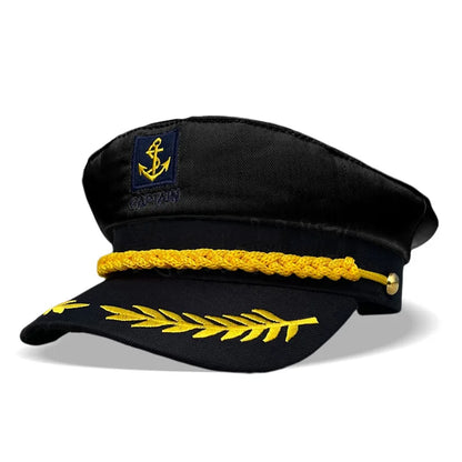 Adult Yacht Sailor Captain Hat Adjustable Men's and Women's Party Hat Makeup Ball Dressing Event Excellent Stylish Accessorie