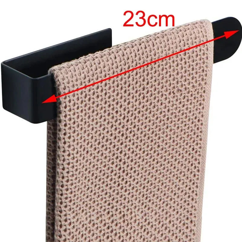 Towel Rack Non-punched Towel Rack Bathroom Rack Self-adhesive Bathroom Kitchen Towel Hand Towel Rack Household Items - 23CM B