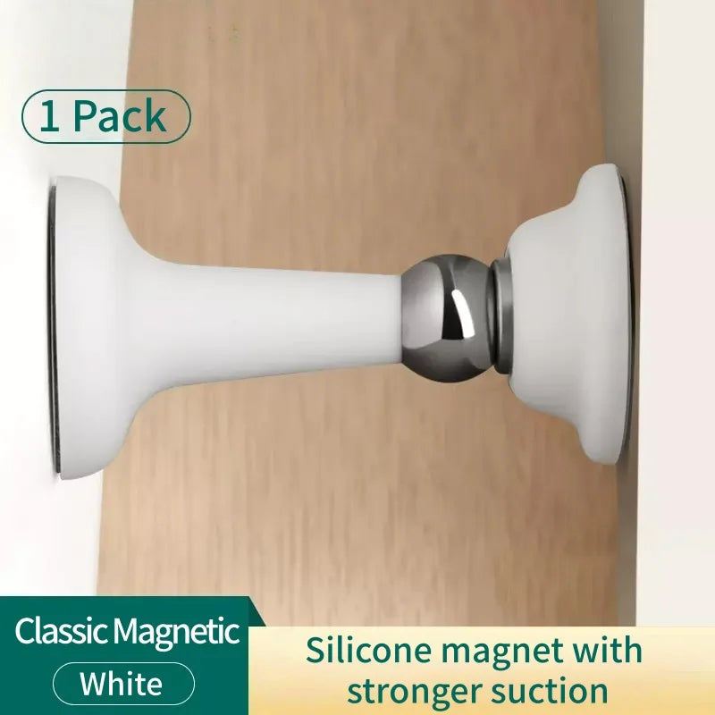 No-Drill Door Stopper for Room Bedroom Door Fixed Wall Protection Anti-Collision Household Silicone Strong Suction Floor Stop