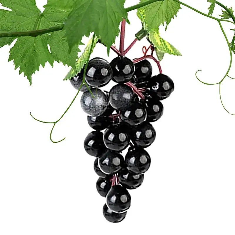 18pcs Realistic Artificial Grapes Table Decoration of Realistic Fake Grape Natural Fake Grape Bundles Party Home Wedding Deco