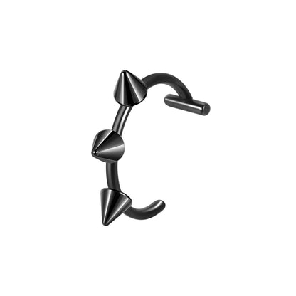 1PC Stainless Steel Fake Nose Ring Hoop Septum Rings Non-Pierced C Clip Lip Ring Earring Fake Nose Piercings Women Body Jewel