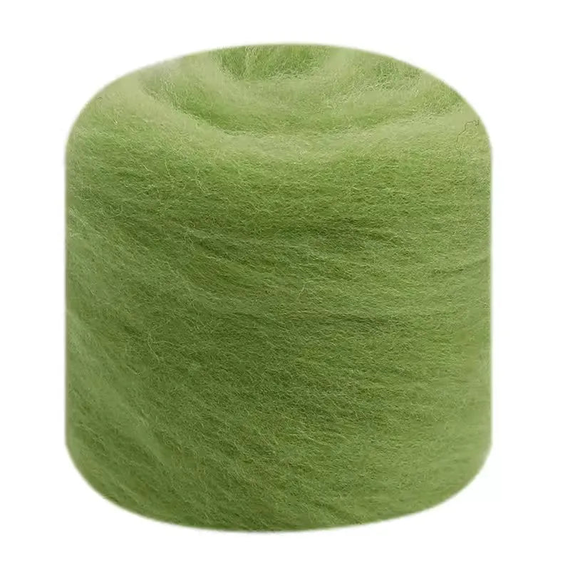Needle Felting Wool Fibre Wool Roving for DIY Craft Materials, Needle Felt Roving Fabric Felt Craft Toys Handmade Felting Cra